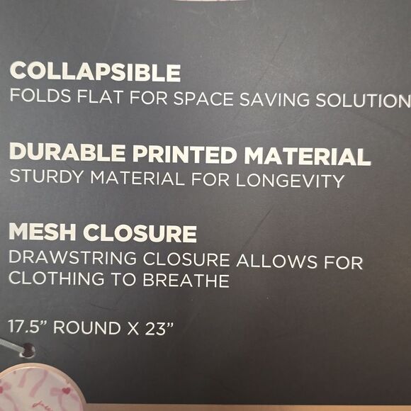 Juicy Couture Home Signature Logo  Heart Bow Pop Up Hamper - Picture 4 of 6